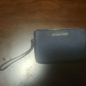 Navy Blue Michael Kors Wristlet